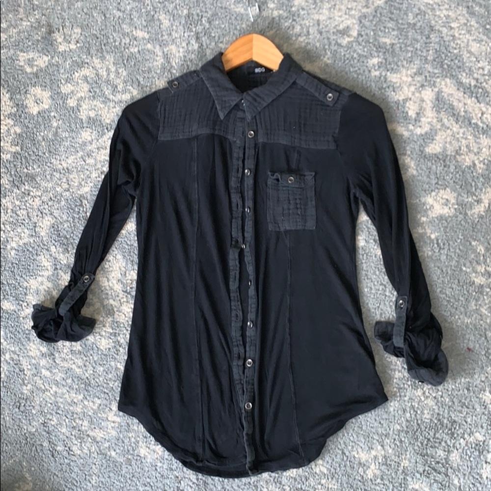 Small Black BDG button down